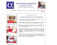 Bild Alpha, Sprachen & Mathematik