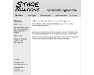 Bild Stage Solutions Veranstaltungstechnik