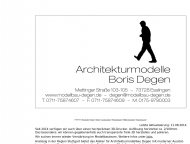 Bild Architekturmodelle Degen