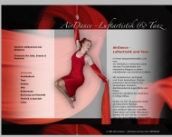 Website AirDance - Luftakrobatik und Tanz am Vertikaltuch