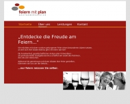 Bild feiern mit plan