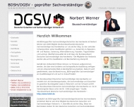 Website Sachverständigenbüro Norbert Werner