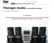 Bild Filsinger-Audio  Licht und Ton Verleih / Design