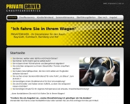 Website PRIVATEDRIVER Chauffeur "Ihr pers�nlicher Fahrer"