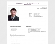 Website Rechtsanwalt A.S.K argoscha