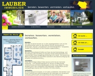 Website LAUBER IMMOBILIEN