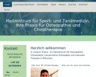 Website Heilzentrum für Sport- und Tanzmedizin Osteopath und Heilpraktiker Christian Beregov