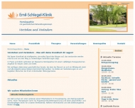 Website Emil-Schlegel-Klinik