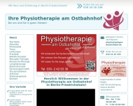 Bild Webseite Physiotherapie am Ostbahnhof Berlin