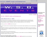 Website W. S. B. - EVENTS Musik und Entertainment