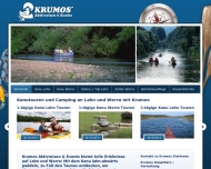 Website KRUMOS Aktivreisen + Events