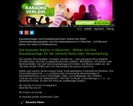 Website Karaoke Verleih 24 München - DJ-Partyanlage Mieten Musikservice