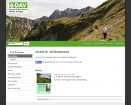 Website Deutscher Alpenverein Sektion Ettlingen