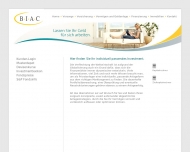 Website BIAC Finanzierung  und Versicherungsmanagement