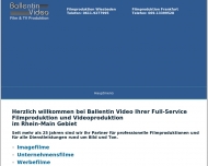 Website Ballentin Video Film und TV Produktion
