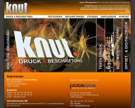 Website Druck & Beschriftung - Knut. Druckerei & Beschriftung Potsdam