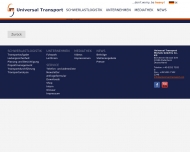 Website Herzlich Willkommen bei Universal Transport - internationale ...