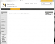 Website Mannheimer Versicherungen