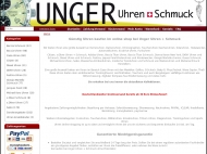 Website Unger Uhren + Schmuck