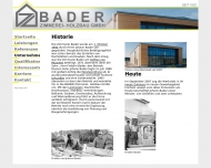 Website BADER Zimmerei - Holzbau