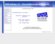 Website SOS Alltag