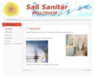 Website Willkommen bei Sass Sanitär