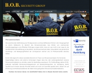 Website B.O.B. Sicherheitsdienst