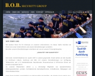 Website B.O.B. Sicherheitsdienst