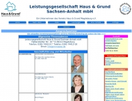 Website Leistungsgesellschaft Haus- u.Grund Sachsen-Anhalt