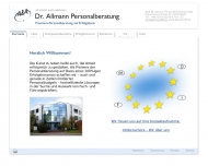 Website A & A Dr. Allmann Personalberatung