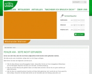 Website Wohnungsgenossenschaft Unitas eG