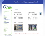 Website Fahrschule Klare