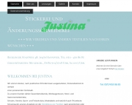 Website Justina - Stickerei und Änderungschneiderei