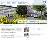 Website Evangelisches Krankenhaus Herne-Eickel