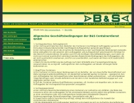 Website B u. S Containerdienst
