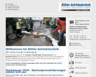 Website Böhler Antriebstechnik Elektro-Maschinen