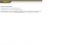 Website Hertz Autovermietung