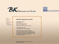 Website BK B�roservice Kade