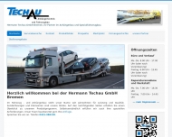 Bild Wir begren Sie auf den Internetseiten der Hermann Techau GmbH.