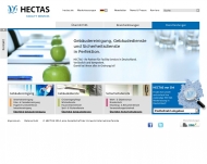 Website HECTAS Facility Services Stiftung