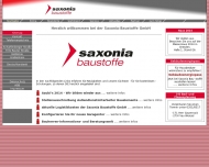 Website - Saxonia Baustoffe - Ihr Baustoff-Fachhandel für Umbau, Ausbau ...