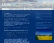 Website BOREAS Energie