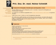 Bild Herr Priv. Doz. Dr. med. Heiner Schmidt