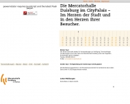 Bild Mercatorhalle Duisburg im CityPalais