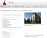 Bild Webseite AXIS Praxis für Physiotherapie u Rehabilitation Berlin