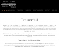 Website Aachener Beerdigungsinstitut P.u.H. Schmitt Inh. Rudolf Moos