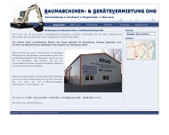 Bild Baumaschinen und Gertevermietung oHG