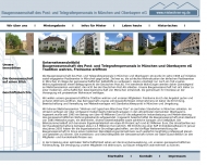Website Baugenossenschaft des Post- und Telegrafenpersonals in München und Obb.