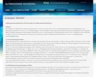 Website Altenessener Reiseb�ro Wilhelm Sillack