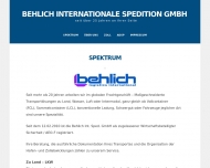 Bild Behlich Internationale Spedition GmbH